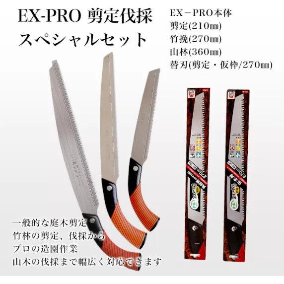 【EX－PROスペシャルセット】本体3本+替刃2枚セット