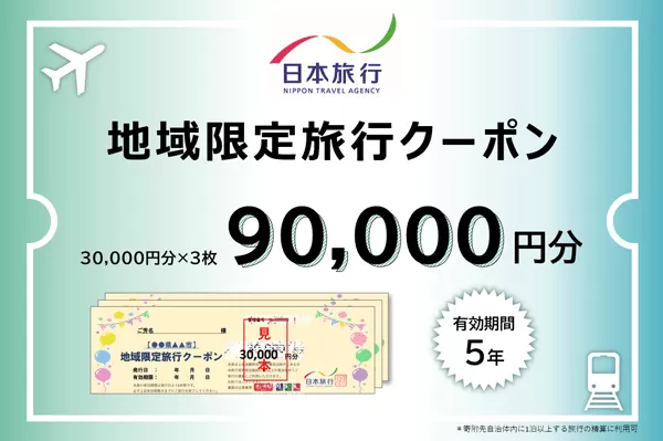 日本旅行 地域限定旅行クーポン 90,000円 B-26