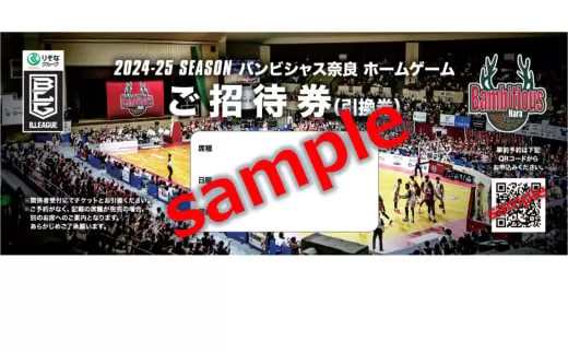 限定グッズ＆観戦チケットセット バンビシャス奈良 プロバスケットチーム Bリーグ バスケット 奈良県 奈良市 なら 25-004