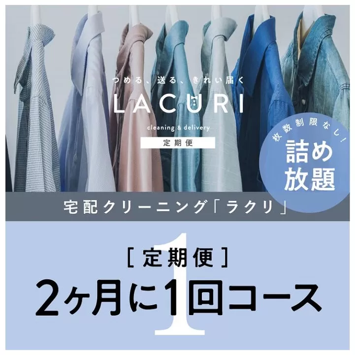 KB-6.【宅配クリーニングの定期便】クリーニング《詰め放題》２か月１回コース　１年分(６回利用)