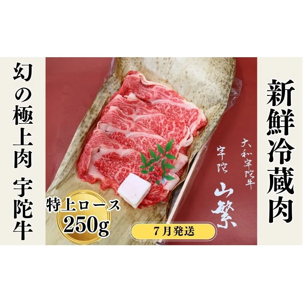 ＜7月発送＞名産 認定肉 宇陀牛 国産 黒毛和牛 特上 ロース すき焼き 約250g チルド / 宇陀 山繁 ふるさと納税 牛肉 人気 ギフト 寄付 ランキング おすすめ グルメ 肉 返礼品 商品 送料無料 送料込