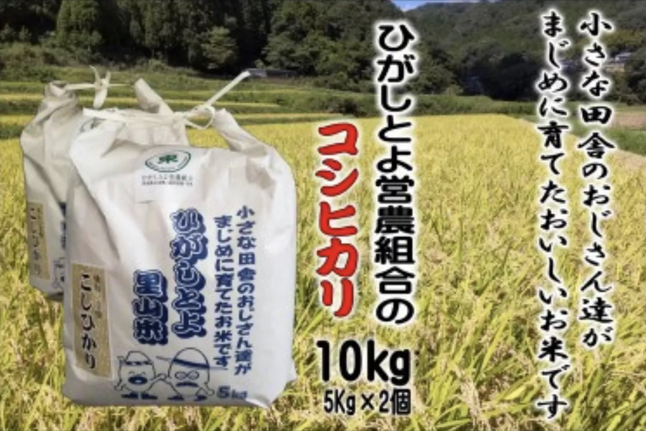 9月発送予約 小さな田舎のおじさんたちが真面目に作ったお米 ひがしとよ里山米１０㎏