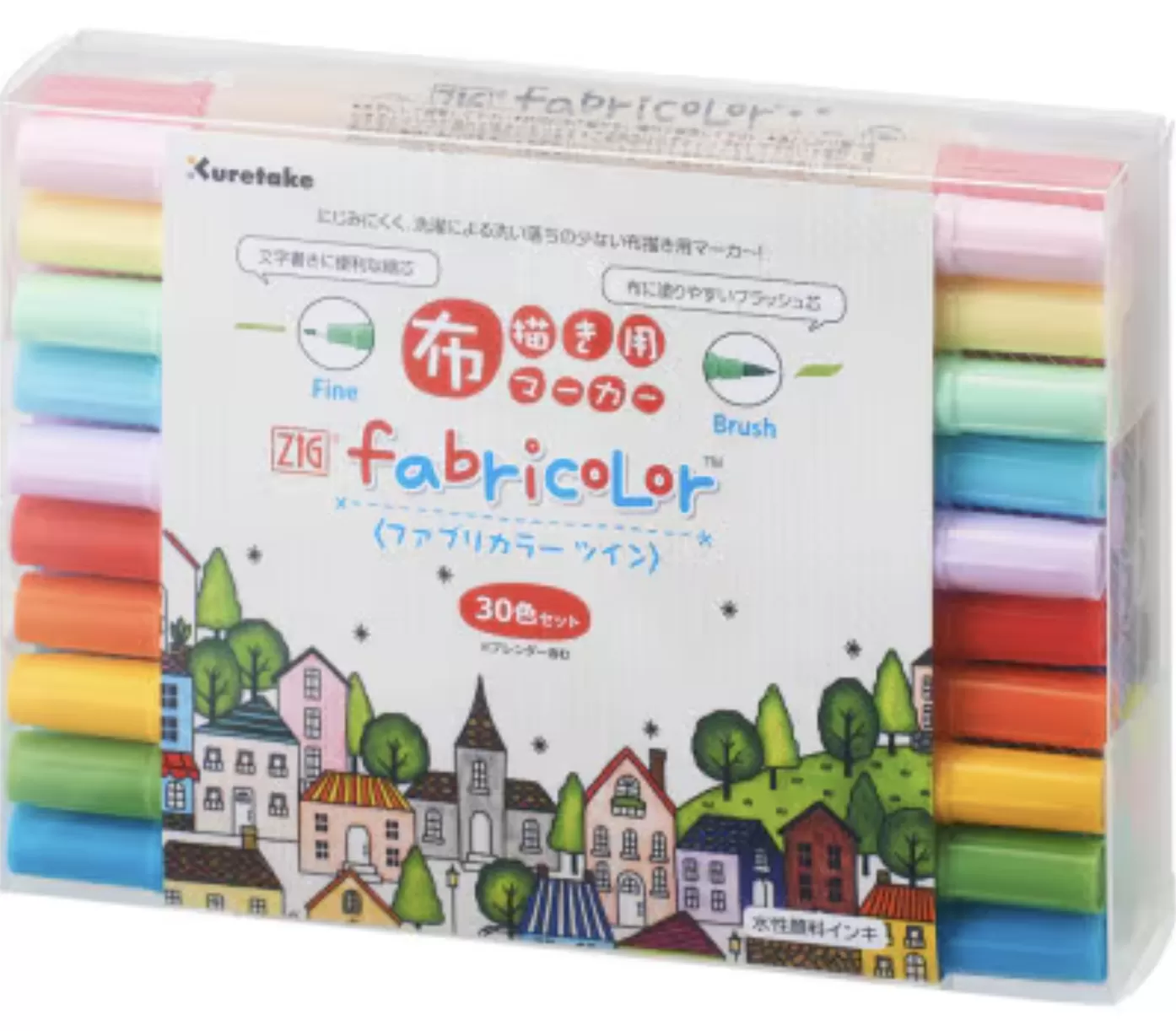 ZIG　FABRICOLORツイン 30色セット(TC-4000A/30V )