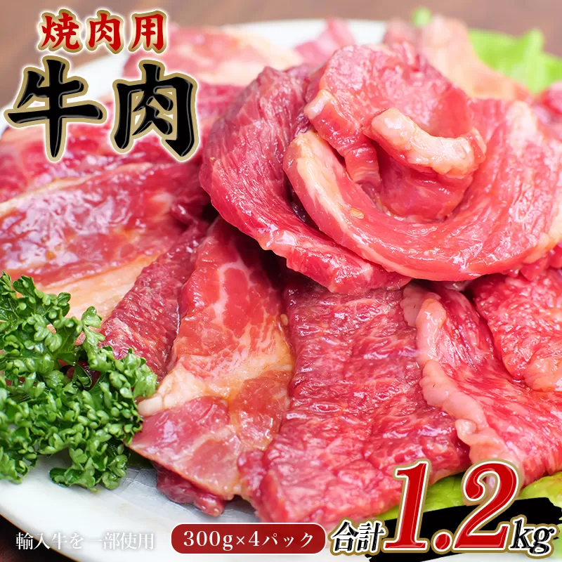 牛タレ仕込味付焼肉 300g×4パック 合計1.2kg【冷凍】 / 肉 牛肉 牛 小分け 味 焼き肉 焼肉 