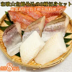 和歌山魚鶴仕込の魚切身詰め合わせセット（3種8枚）◇