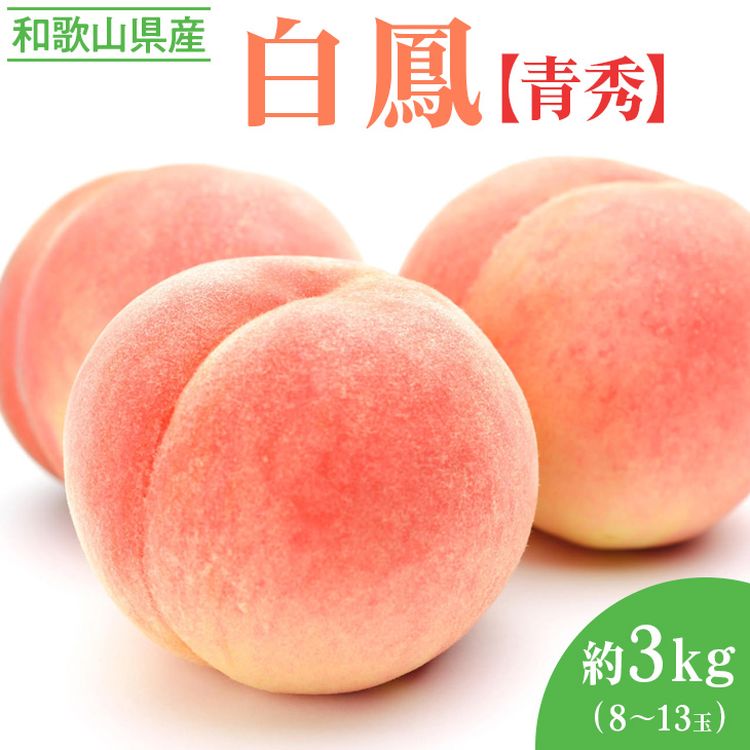 先行予約受付〉和歌山県産 白鳳 約3kg(8～13玉入)≪青秀/ご家庭用/訳あり≫◇ ※離島への配送不可  ※2024年6月下旬頃～7月中旬頃に順次発送予定｜美浜町｜和歌山県｜返礼品をさがす｜まいふる by AEON CARD