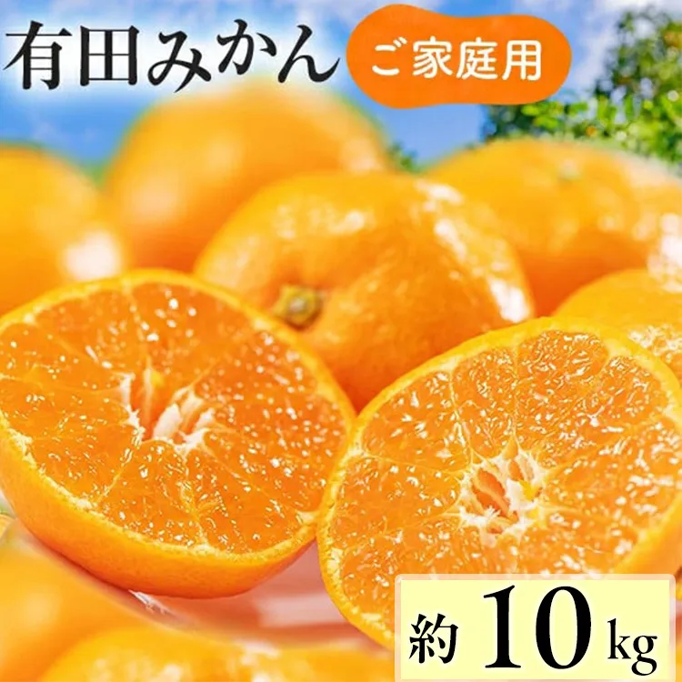 【先行予約】【数量限定】濃厚有田みかん(ご家庭用) 約10kg+300g(保証分) ※2024年12月上旬～12月下旬頃に順次発送予定 ※北海道・沖縄・離島への配送不可