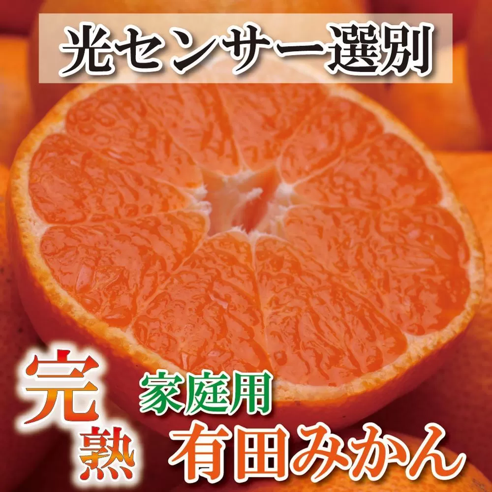 ＜11月より発送＞家庭用 完熟有田みかん5kg+150g（傷み補償分）訳あり