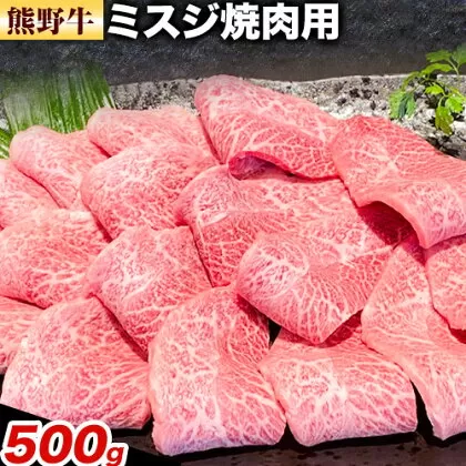 牛肉 熊野牛 ミスジ 焼肉用 500g 株式会社Meat Factory《30日以内に出荷予定(土日祝除く)》和歌山県 日高川町 熊野牛 牛 和牛 焼肉 希少部位 ミスジ 焼肉