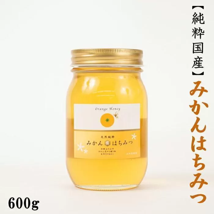 【純粋国産】和歌山県産みかんはちみつ600g★2025年1月下旬発送【TM55】