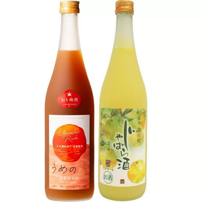 「紀州完熟南高梅・ねりうめ酒」と「じゃばら酒」720ml  各1本【TM17】