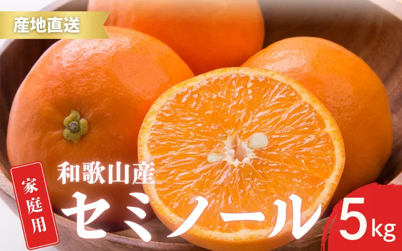 【先行予約】ご家庭用 セミノール 和歌山 有田  S〜2Lサイズ 大きさお任せ 5kg【4月下旬〜5月下旬頃に順次発送】/ みかん フルーツ 果物 くだもの 蜜柑 柑橘【ktn017A】