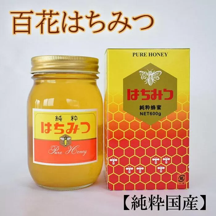 【純粋国産】和歌山県産百花はちみつ600g★2025年1月下旬発送【TM56】