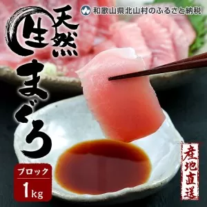 生マグロ ＜冷蔵＞ ブロック １kg【3月中旬発送】