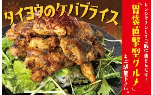 【チキンステーキ 3種10個セット】当店串本町ご当地グルメリピートランキング１位！名物ケバブライスをご自宅で！【レンジで4分ご飯に乗せるだけ】 3種のソースが楽しめる10パック入り