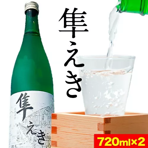 日本酒 鳥取県産純米吟醸酒「隼えき」２本セット 株式会社北岡本店《90日以内に出荷予定(土日祝除く)》鳥取県 八頭町 純米吟醸酒 酒 送料無料