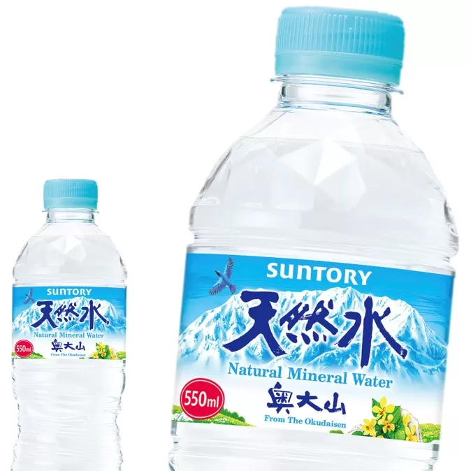 【定期便全3回】サントリー天然水 550ml 計144本 2箱×3ヶ月 奥大山 ミネラルウォーター ペットボトル 軟水 送料無料 500ミリ＋50 ml PET 0583