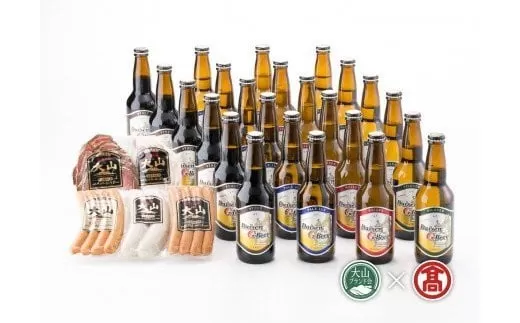 ＜大山Gビール＞大山Gビール・大山ハム詰合せB（大山ブランド会）米子高島屋 57-AX6 0329