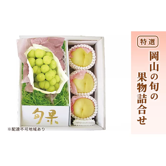 桃 ぶどう 2024年 先行予約 特選 岡山の旬の果物詰合せ-2 もも 葡萄 岡山県産 国産 フルーツ 果物 ギフト