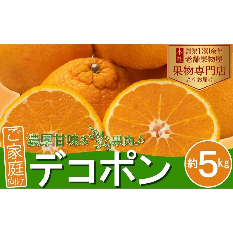 【ご家庭向け】濃厚デコポン　約5kg