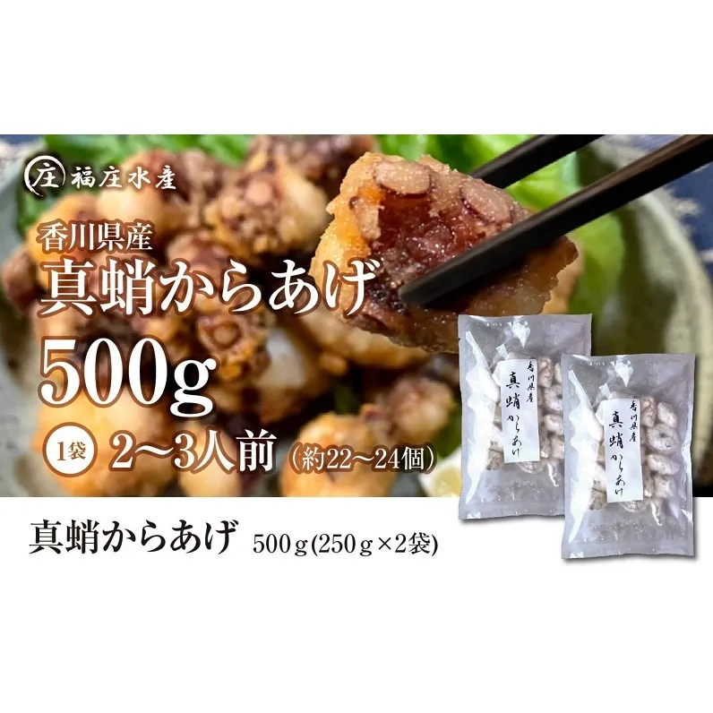 絶品！子供から大人まで大満足！香川県産 たこ 唐揚げ 500g（250g×2袋）