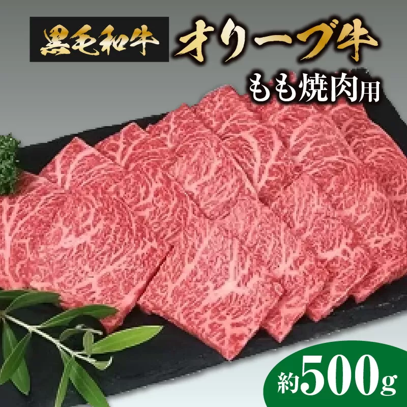 黒毛和牛オリーブ牛 もも焼肉用 約500g