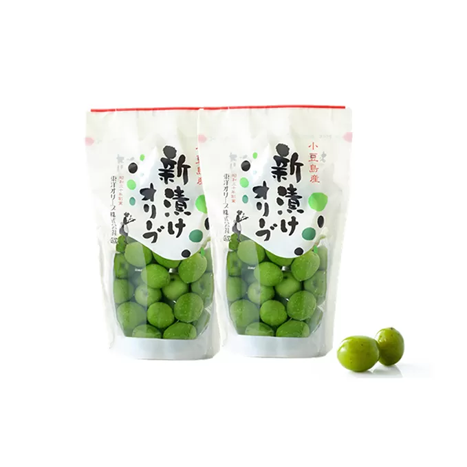 【先行予約】小豆島産 新漬けオリーブ　2袋セット(2024年12月中旬発送)