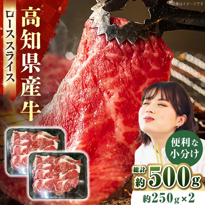 国産牛（高知県産）　ローススライス　約500g（約250g×2）【高知県食肉センター株式会社】 [ATFC003]