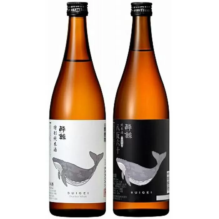 酔鯨・特別純米酒 720mL　　酔鯨・純米酒 八反錦60％ 720mL