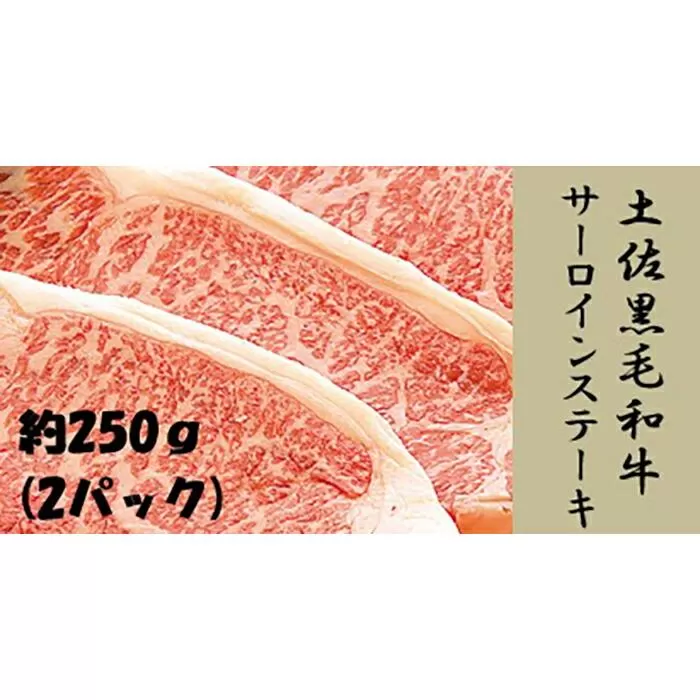 土佐黒毛和牛　サーロインステーキ　約250g×２枚