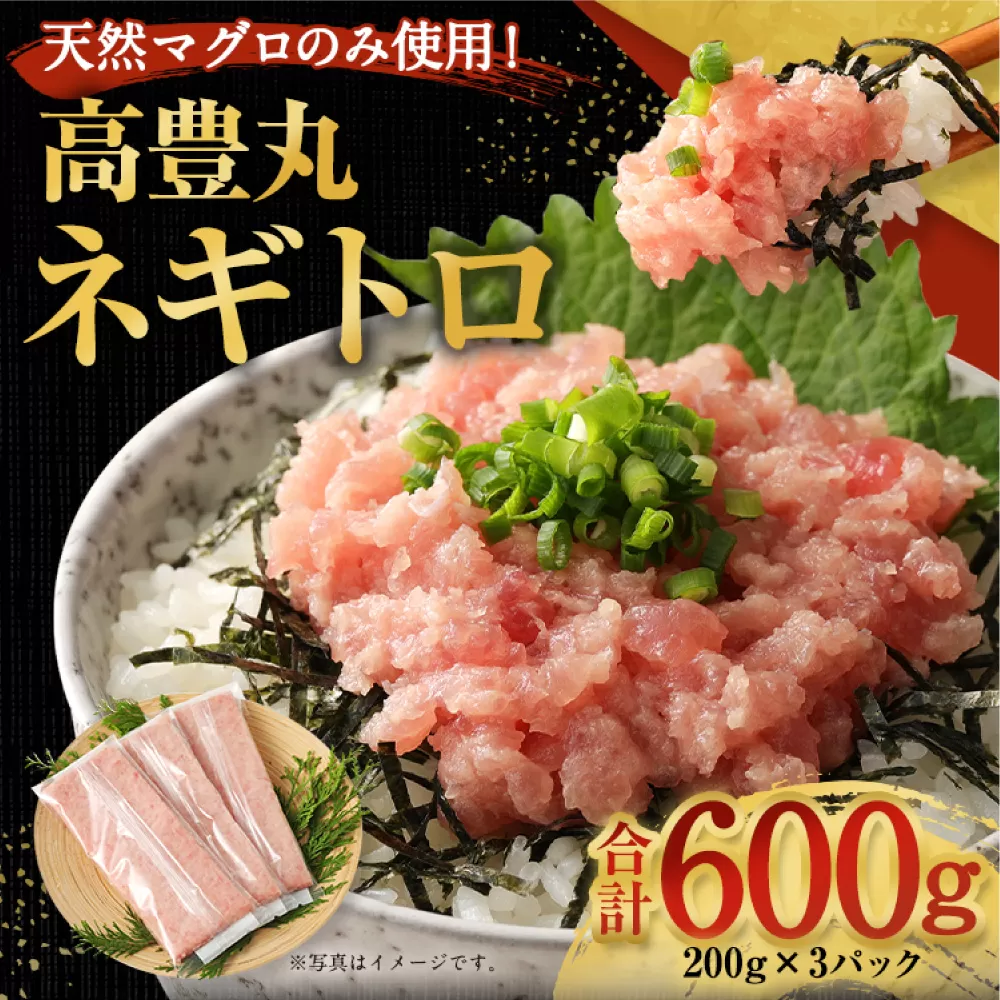 ネギトロ 600g (200g×3パック)  高豊丸  高品質 おかず 海鮮 魚介  魚 惣菜 まぐろたたき まぐろのたたき 小分け 冷凍 個装 メバチマグロ 便利 簡単 自然解凍 個食 一人暮らし お手軽 どんぶり