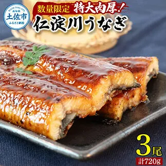 【数量限定！】仁淀川特大肉厚うなぎ3尾セット 鰻 うなぎ 仁淀川 タレ付き 肉厚 スタミナ 疲労回復 ウナギ お取り寄せグルメ 高知 鰻蒲焼き 故郷納税 ふるさとのうぜい 返礼品 高知県 高知 国産