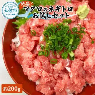 絶品！マグロのネギトロお試しセット 約200g 約1～2人前 薬味・しょうゆ付き まぐろ 鮪 ねぎとろ 魚介 海鮮 海鮮丼 お寿司 おかず おつまみ 惣菜 ご自宅用