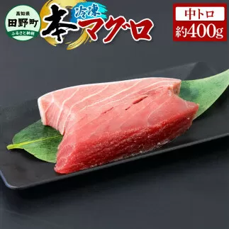 ～四国一小さなまち～ 本まぐろ 中トロ 約400g 本マグロ 本鮪 中とろ 刺身 刺し身 さしみ 魚 魚介 海鮮 海鮮丼 寿司 海の幸 生鮮 おかず おつまみ 惣菜 おいしい 美味しい