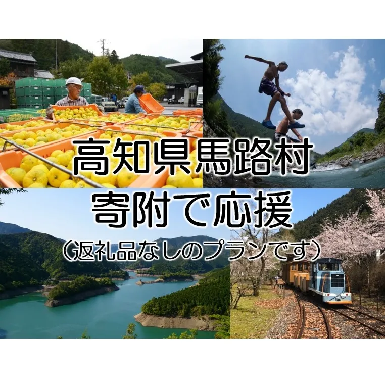 【ふるさと納税】 寄附で馬路村を応援（返礼品はございません） 高知県 馬路村 寄附のみ 返礼品無し【553】