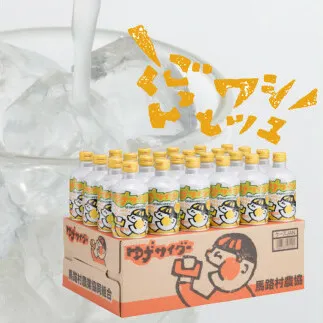 ゆずサイダー/280ml×24本入 2箱 ゆず ジュース ドリンク 飲料 お中元 お歳暮  ギフト 贈り物  高知県 馬路村 [472]