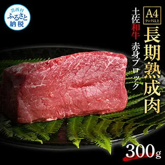 TKA202　天下味 エイジング工法 熟成肉 土佐和牛 特選赤身ブロック 300g エイジングビーフ 赤身 牛 ブロック 国産 肉 牛肉 和牛 人気 老舗焼肉店 冷凍 食品 新鮮 真空パック 高級 お祝い 高知 高知県 芸西村 故郷納税 15000円 返礼品 贈り物 贈答 ギフト