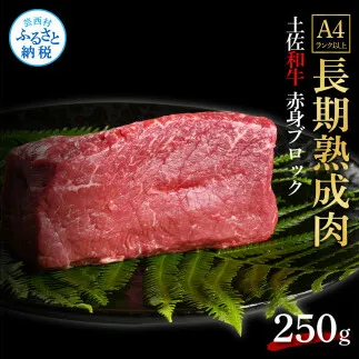 TKA228　天下味 エイジング工法 熟成肉 土佐和牛 特選 赤身ブロック 250g エイジングビーフ 国産 牛肉 土佐 和牛 冷凍配送 真空パック お祝い 高知 芸西村 贈り物 贈答 ギフト