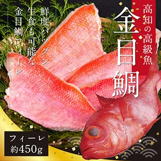 KYF108　数量限定　海鮮　金目鯛のフィーレ450g＜高知市共通返礼品＞