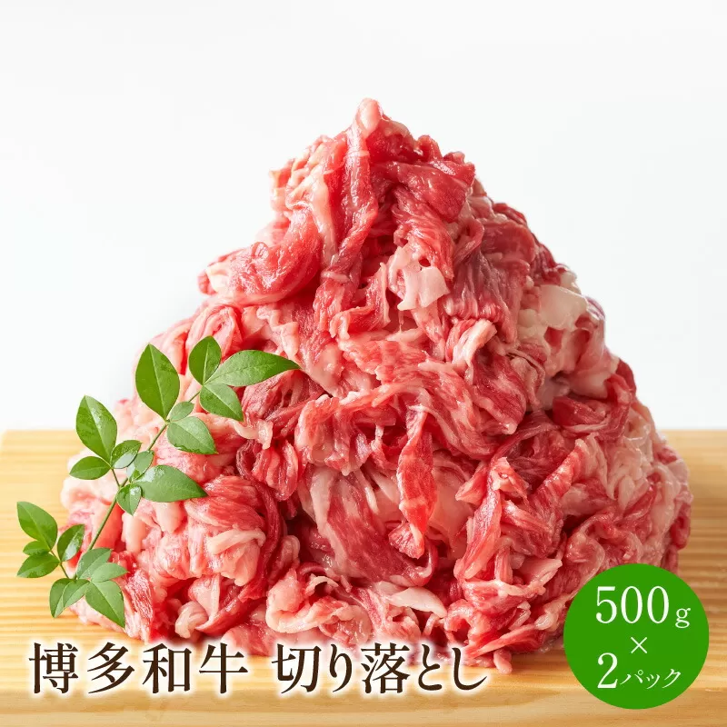 博多和牛切り落とし　1kg(500g×2パック)【014-0008】