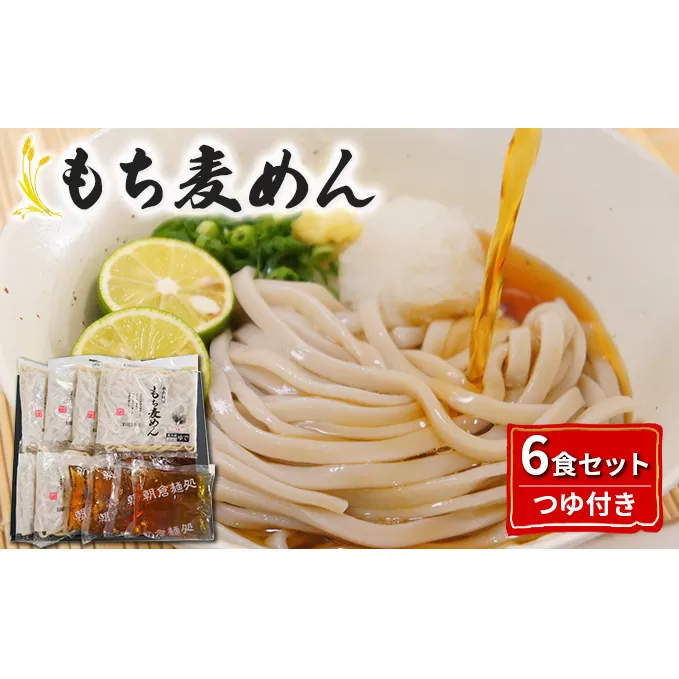 うどん もち麦 めん つゆ セット 各6食 配送不可 離島