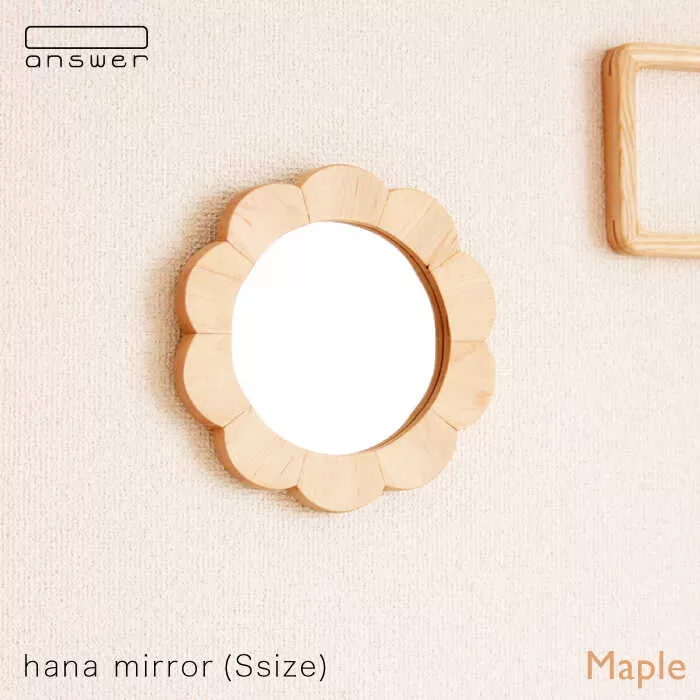 hana mirror （ Sサイズ ） メープル 《糸島》【answer】[APB013]