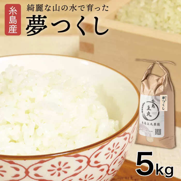 [令和6年産新米]糸島産 夢つくし 5kg 糸島市 / 糸島王丸農園 ( 谷口汰一 )[いとしまごころ]