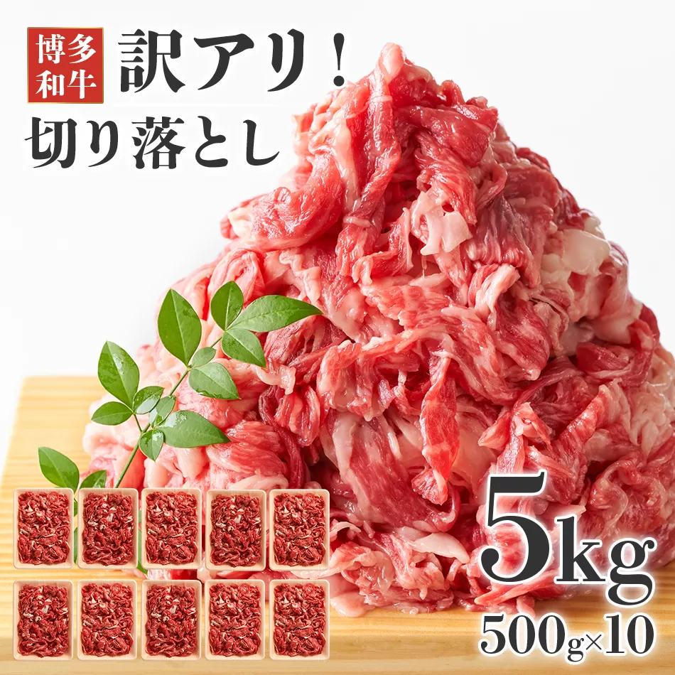 【ふるさと納税】訳あり！博多和牛切り落とし　5kg(500g×10p） お取り寄せグルメ お取り寄せ 福岡 お土産 九州 福岡土産 取り寄せ グルメ 福岡県