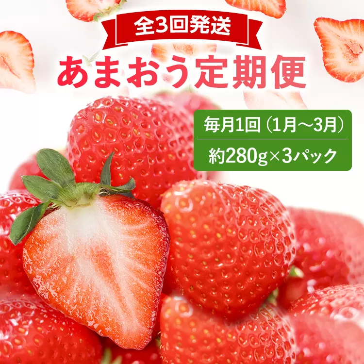 【2025年先行いちご定期便】あまおう3パックｘ3回(1月2月3月発送) お取り寄せグルメ お取り寄せ 福岡 お土産 九州 福岡土産 取り寄せ グルメ 福岡県