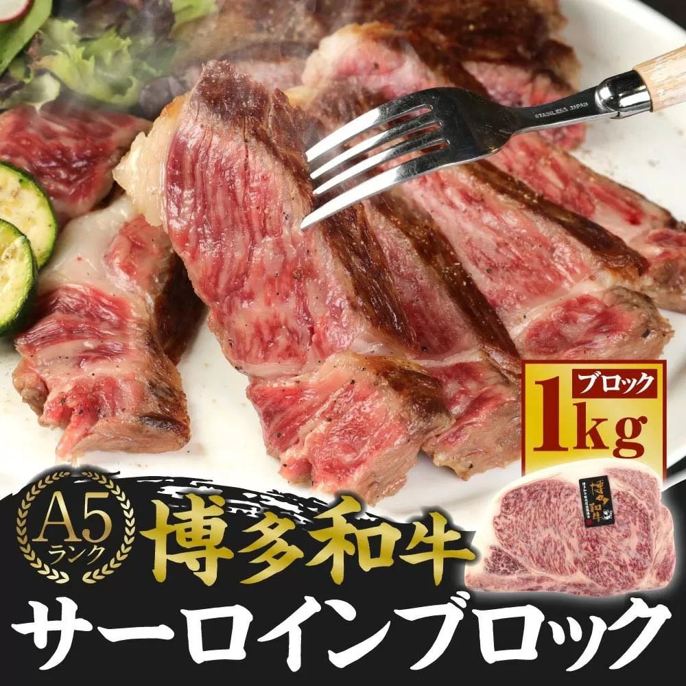 A5 博多和牛 サーロイン ブロック 1kg