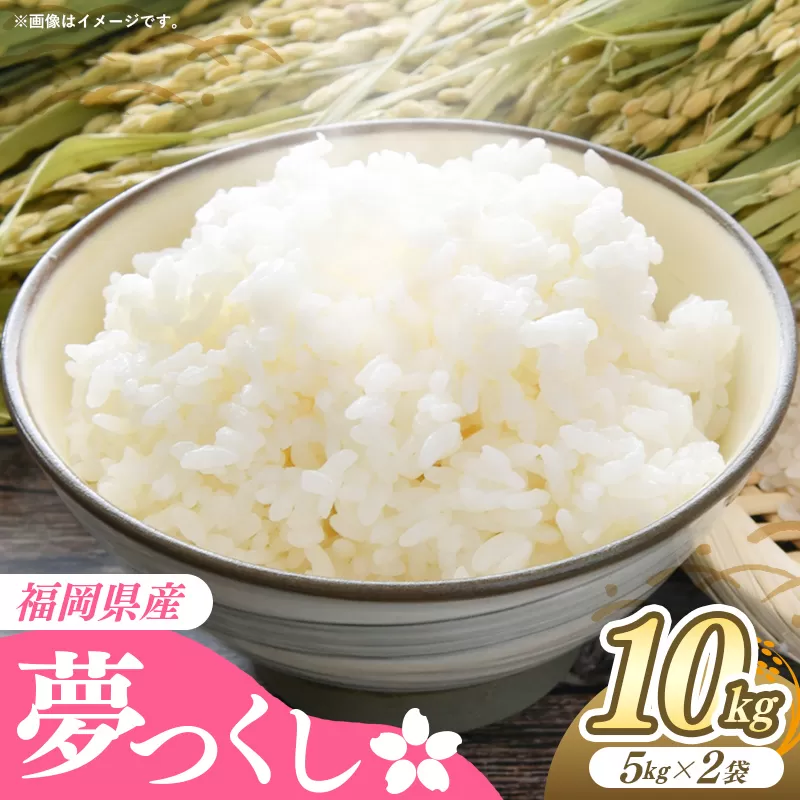 【精米】夢つくし 10kg(5kg×2袋)《30日以内に出荷予定(土日祝除く)》 精米 米 こめ コメ 福岡県産米 ゆめつくし 人気 白米 おすすめ もちもち 福岡県 鞍手町【価格改定】