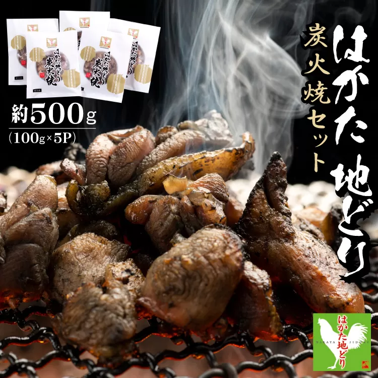 3G42 はかた地どり炭火焼セット500ｇ（100ｇ×5ｐ）