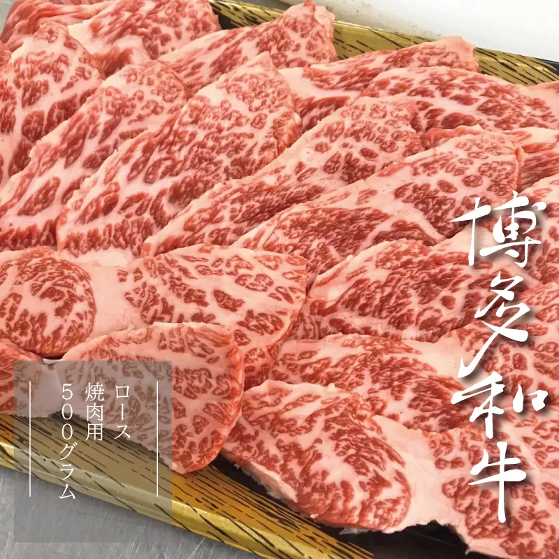 3R4　【A5A4等級】博多和牛ロース焼肉用 約500g