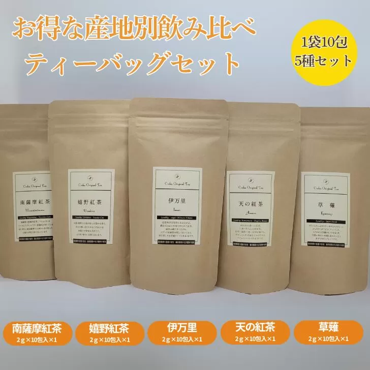 産地別飲み比べ ティーバッグセット：B175-005